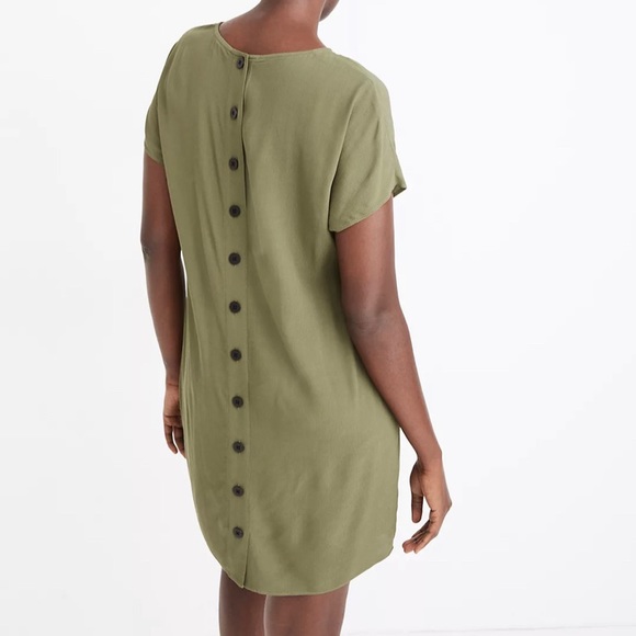 Crewneck Button-Back Easy Dress in Palm Tree - Picture 6 of 8